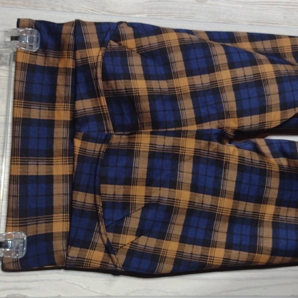 High Rise Plaid Stretch Pants - Picture 6 of 11